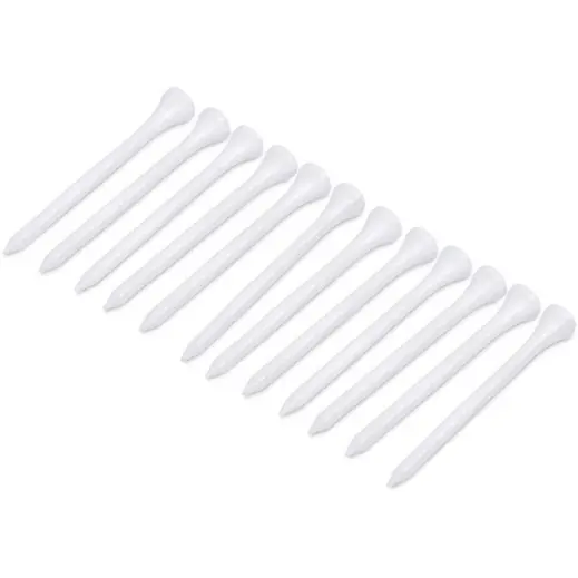 Altitude Swingstart Set of 12 Golf Tees Solid White Tees